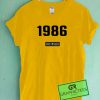 1986 Graphic Tee shirts