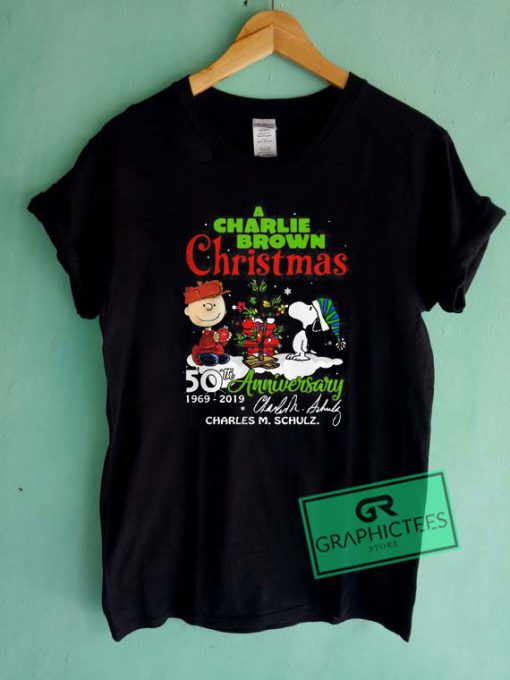 A Charlie Brown Christmas 50th Anniversary 1969 2019 Signature Graphic Tee shirts