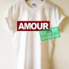 AMOUR Glitter Graphic Tees Shirts