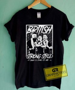 British Strong Style Wrestling Graphic Tees Shirts