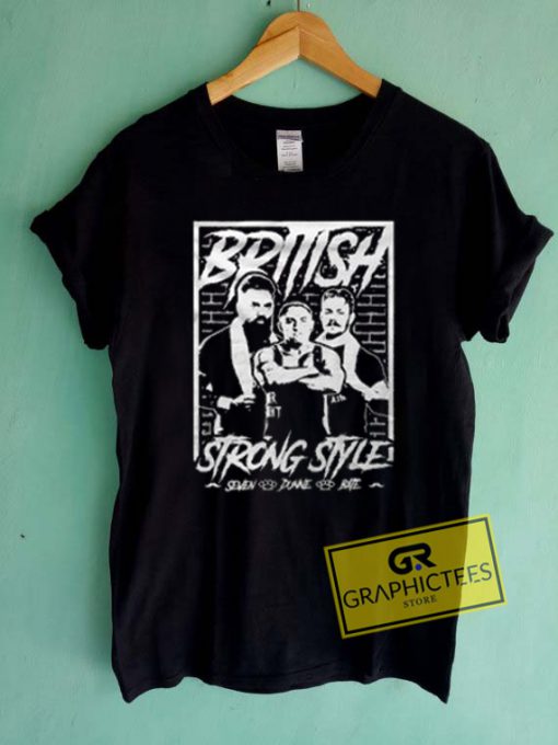 British Strong Style Wrestling Graphic Tees Shirts