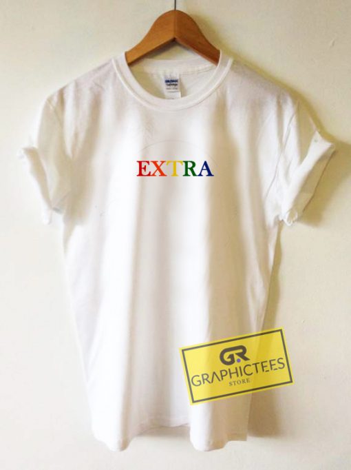 Extra Rainbow Graphic Tees Shirts