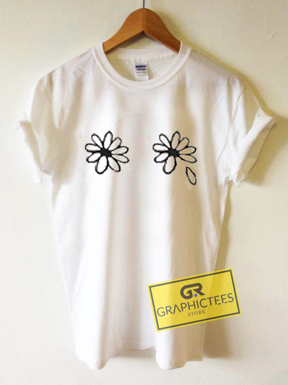 Flower Boobs Graphic Tees Shirts Graphicteestore 2919