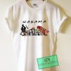 Friends Tv Show One Piece Nakama Graphic Tee Shirts