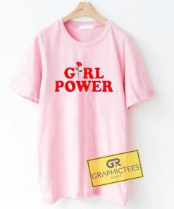 Girl Power pink Graphic Tees Shirts