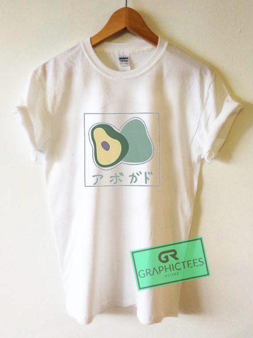Japanese Avocado Loose Graphic Tee Shirts