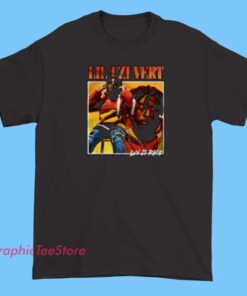 Lil Uzi Vert Graphic Tees Shirts 3 A selection of Lil Uzi Vert graphic T-shirts showcasing vibrant, bold designs with his signature artwork, logos, and colorful streetwear styles.
