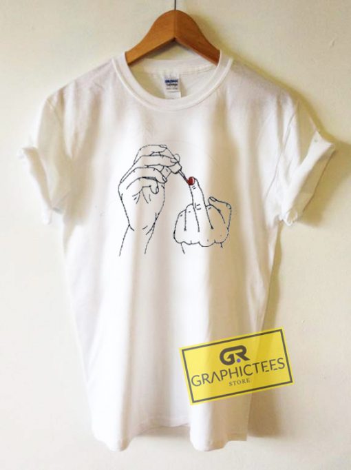 Middle Finger Graphic Tees Shirts