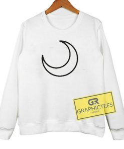 Moon Outline sweatshirt graphic tees
