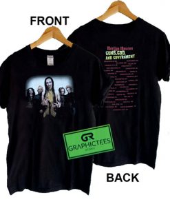 Vintage Marilyn Manson Guns God Government Graphic Tee Shirts
