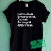 Bad Bunny and Bryant Myers Graphic Tees Shirts