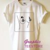 Boobs and Flower Graphic Tee Shirts