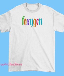 Foxygen Graphic Tee Shirts 3 Graphic T-shirt featuring the band name 'Foxygen' with artistic or illustrative design elements, showcasing a vibrant and creative style.