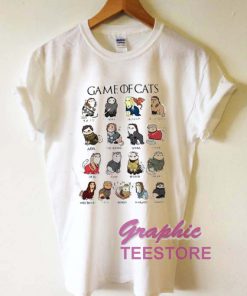 Game Of Cats Graphic Tee Shirts