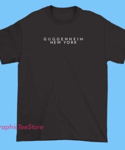 Guggenheim New York Graphic T shirt 4 A visually striking graphic t-shirt inspired by the Guggenheim Museum in New York. Featuring artwork or architectural illustrations of the iconic spiral building, complemented by modern, artistic design elements. Perfect for art enthusiasts and fans of contemporary architecture, this shirt blends cultural appreciation with stylish, wearable art.