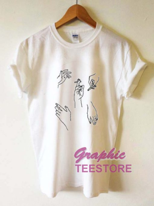 Hand Cigarette Graphic Tee Shirts