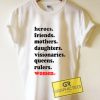 Heroes Friends Mothers Daughters Graphic Tees Shirts