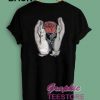 Holding Rose Graphic Tee Shirts
