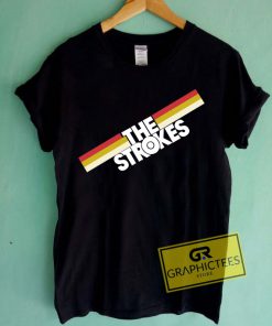 The Strokes Striped Graphic Tees Shirts