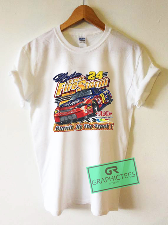 Vtg Jeff Gordon Fire Storm 24 Nascar Graphic Tees Shirts Graphicteestore