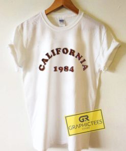 California 1984 Graphic Tee Shirts