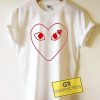 Comme Des Garcons Play Graphic Tee Shirts