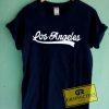 Los Angeles Font Graphic Tee Shirts