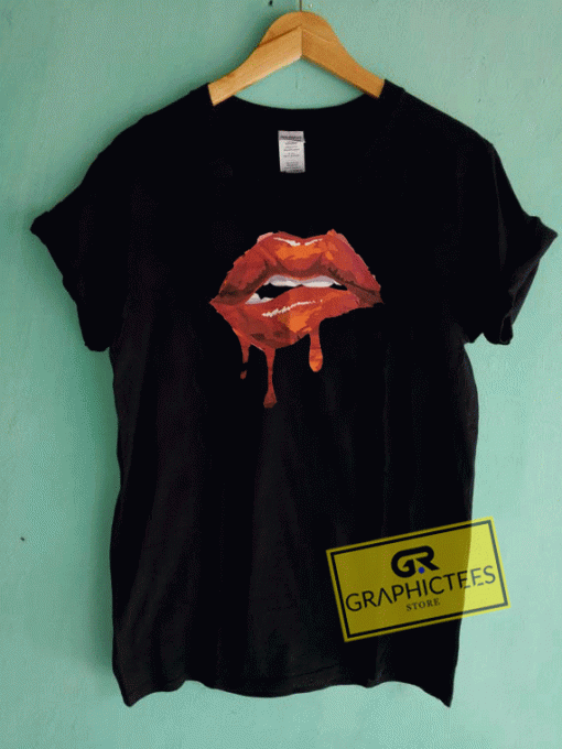 Sexy Lips Melted Graphic Tee Shirts
