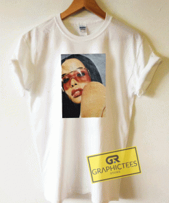 Aaliyah Red Glasses Tee Shirts