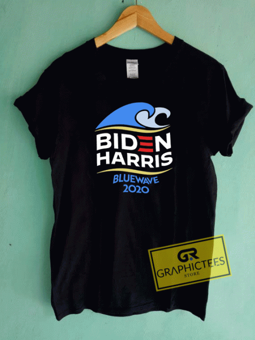 Biden Harris Blue Wave Tee Shirts