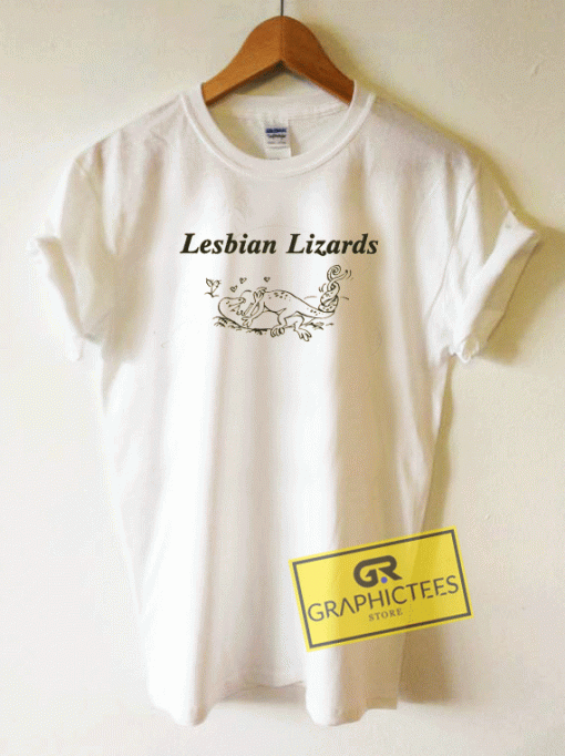 Lesbian Lizards Graphic Tee Shirts