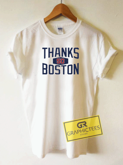 Mookie Betts Thanks Boston Tee Shirts