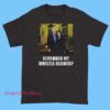 Bill Clinton Monica Lewinsky Tee Shirts 6 Graphic T-shirt depicting a stylized illustration of Bill Clinton and Monica Lewinsky, with playful or satirical text referencing their historical association, designed in a bold, eye-catching style.