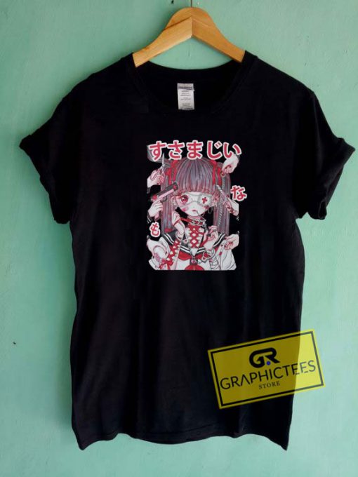 Gothic Anime Print Tee Shirts