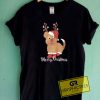 Merry Christmas Puppy Tee Shirts
