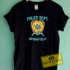 Police Dept Of Springfield Tee Shirts