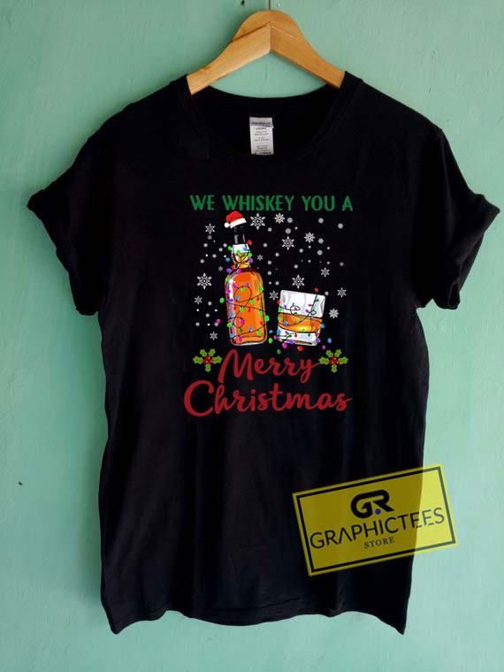 whiskey christmas shirt