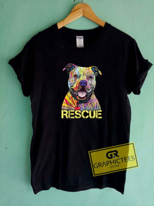 Rescue Dog Colorfull Tee Shirts