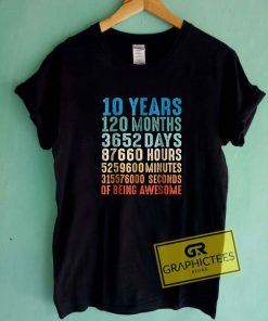 10 Years Old 10th Birthday Tee Shirts