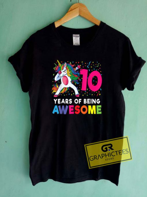 10th Years Of Being Awesome Tee Shirts