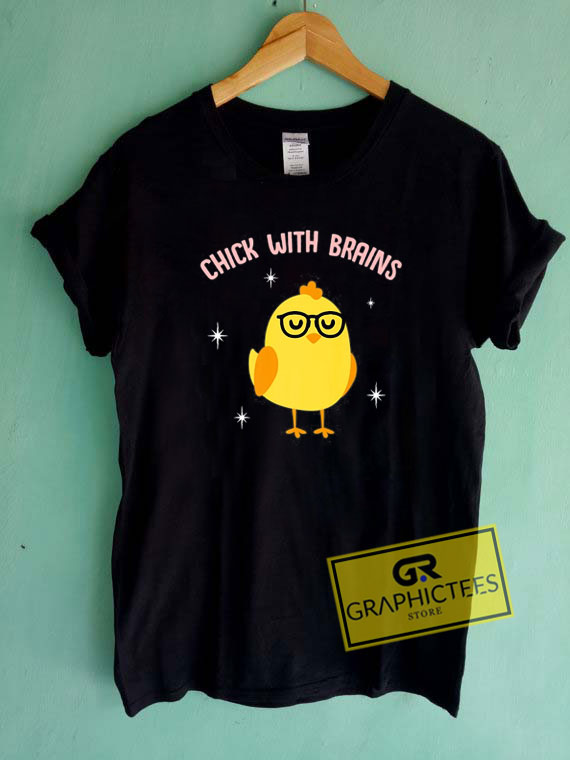 chick with brains t shirt