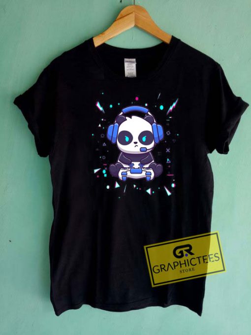 Cool Panda Gamer Tee Shirts