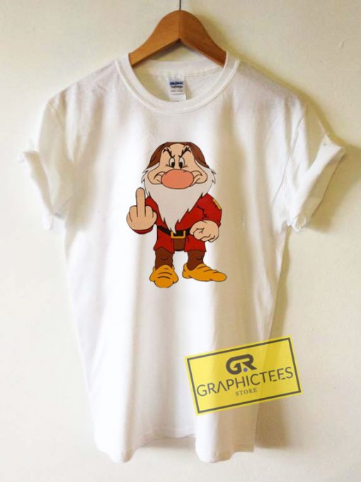 Grumpy Dwarf Middle Finger Tee Shirts