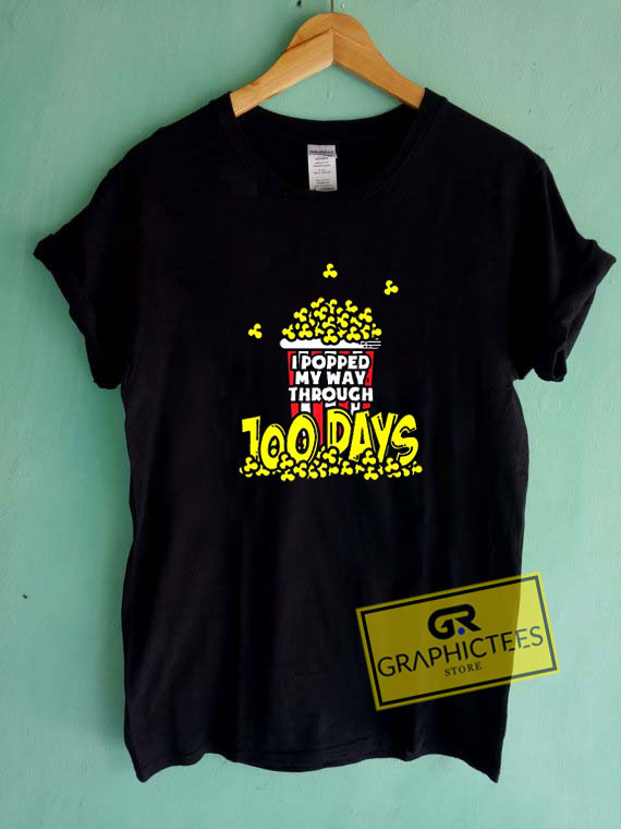 Popcorn 100 Days of School Tee Shirts 1 Popcorn 100 Days of School Tee Shirts
