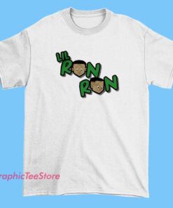 Lil Ron Ron Tee Shirts 4 A collection of Lil Ron Ron-themed T-shirts featuring bold graphics, vibrant colors, and urban streetwear designs inspired by the artist's style.
