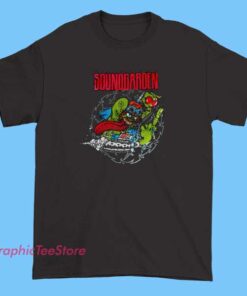 Scary Soundgarden Vintage Tee Shirts 3 A vintage-style Soundgarden band t-shirt featuring retro-inspired artwork, bold fonts, and classic rock imagery, designed to evoke a nostalgic and edgy vibe perfect for fans of the grunge icon.