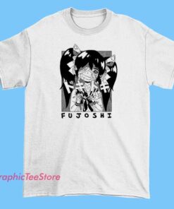 Omocat Fujoshi Anime Tee Shirts 3 Omocat Fujoshi anime-themed T-shirt featuring vibrant, manga-inspired artwork with stylized characters and playful, bold typography celebrating fandom culture. The design captures the energetic and colorful spirit of anime and manga communities.