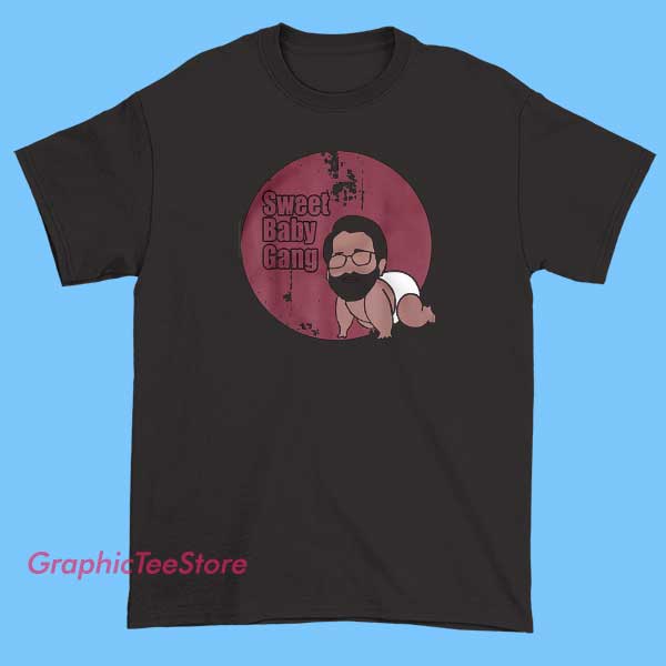Sweet Baby Gang Retro Tee Shirts 2 Retro-style T-shirts featuring the Sweet Baby Gang logo and graphics, showcasing vibrant colors and vintage-inspired designs that capture a fun and playful streetwear vibe.