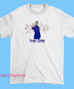 A T-shirt featuring the iconic "Matrix" meme with imagery of characters or scenes from The Matrix film, often including glitch effects or humorous captions referencing the movie's signature style.
