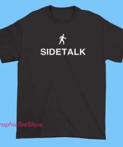 A vintage-style NYC-themed Sidetalk merchandise t-shirt featuring bold graphic text, retro fonts, and cityscape or street scene illustrations, designed to capture the urban vibe and street culture of New York City.